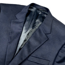 Jos A Bank Men's 100 Cashmere 2-Button Blazer Navy Blue   43R