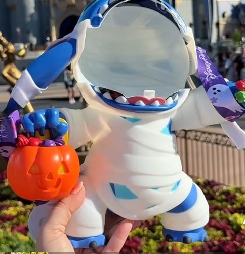 Disney Parks 2025 Happy Halloween Stitch Mummy Popcorn Bucket - Picture 2 of 4