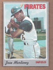 1970 Topps #8 JOSE MARTINEZ ROOKIE RC **CENTERED** NEAR MINT CONDITION