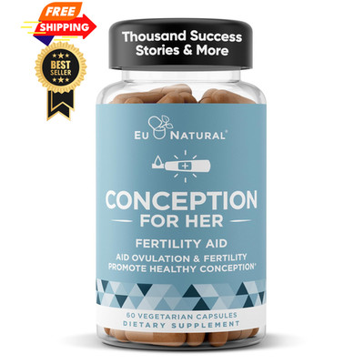 Eu Natural Conception for Her Fertility 60 Count (Pack of 1), Herbal 