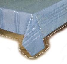 60x108 Inch Clear Plastic Tablecloth Vinyl Table Cover Protector, Oblong