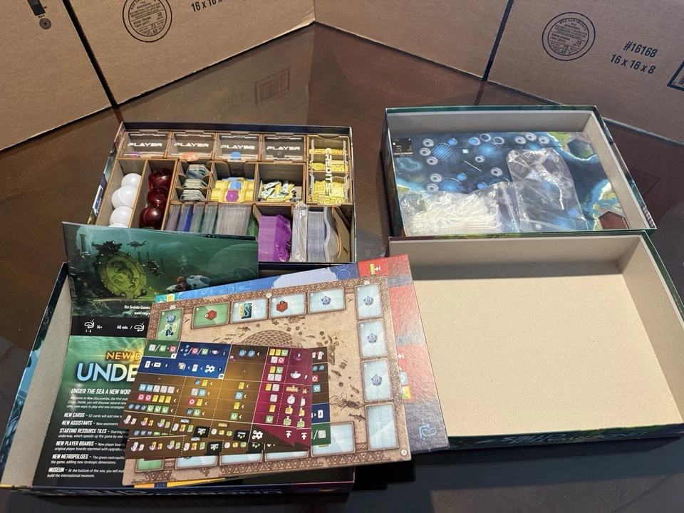 Underwater Cities W/ Promo + New Discoveries Expansion + Organizer - Image 3 of 3