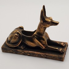 Cold Cast Bronze Egyptian Anubis Statue Figurine Egypt Figure 10.5x8x4cm Jackal