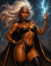 Modern Storm Pin-Up Art Print Sexy Comic Style Superhero X Men 8.5x11 Print