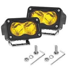 Yellow 3 Inch LED Pods, 2PCS 40W Combo Beam LED Yellow 3 Inch Combo LED Pods