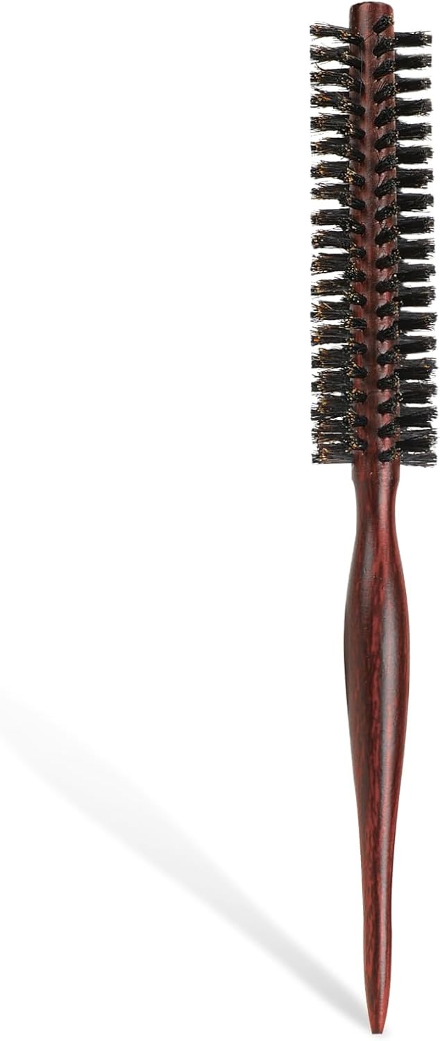 simarro Small Round Head Hair Brush, Boar Bristle Brush, Soft Natural Bristles