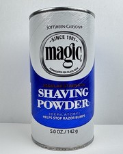 Magic Shaving Powder Regular Strength BLUE 5 oz Discontinued