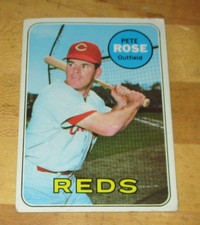 1969 Topps #120 Pete Rose - Very Good - Nice Presentation