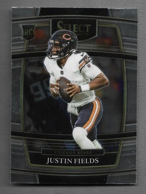 JUSTIN FIELDS 2021 PANINI SELECT CONCOURSE ROOKIE RC #50 NFL BEARS STAR