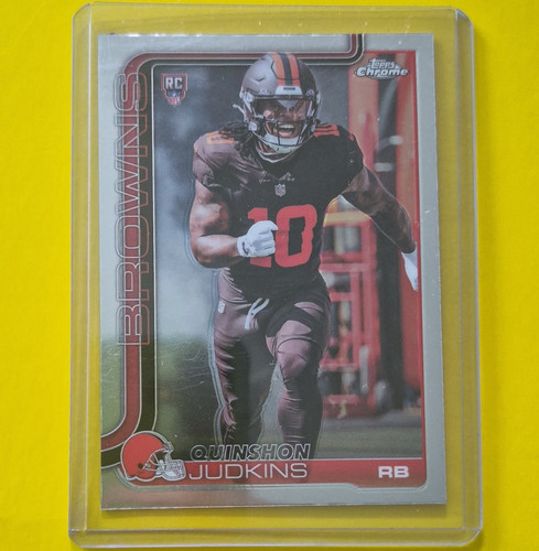 Topps 2025 Chrome Quinshon Judkins RC Rookie Cleveland Browns #325