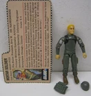 GI Joe Short-Fuze 1983 SWIVEL Arm with File Card Helmet Backpack ARAH Vintage
