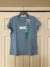 NWT Women T-shirt Crew Neck, Blue, Calvin Klein Jeans Logo Tee, Size: XL