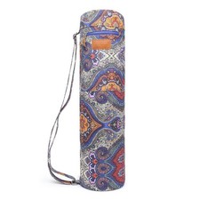 Canvas Yoga Mat Bag with Adjustable Strap  Pockets, Full-Zip Travel Gym Tote...
