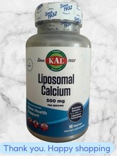 Kal Liposomal Calcium 90 VegCaps Bone Strengt...