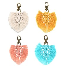 Tassel Keychains for Women Boho for Key Holder Nice Bag Car for Key Ring for Wom