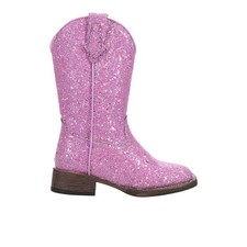 Roper Glitter Galore Square Toe Cowboy Youth Girls Purple Casual Boots 09-018-1