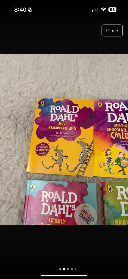 6 Mcdonald’s Happy Meal Paperback Mini Happy Readers Roald Dahl Puffin books - Image 2 of 4