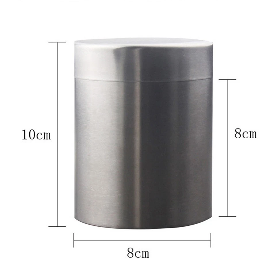  Tarro de almacenamiento de té de acero inoxidable 304 de 400 ml bote de cereales sellado Foto 4 de 4