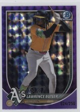 2025 Bowman Chrome Purple Geometric Refractor 24/250 Lawrence Butler #65