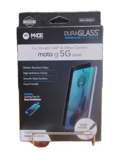 DuraGLASS Tempered Glass Screen Protector Moto G 5G (2024) New In Box Sealed