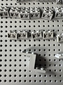 Lego Light Bluish Gray Brackets Inverted Castle Star Wars Vintage 70pcs