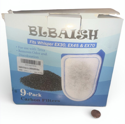 BLBAISH 9 Packs Carbon Filter  Cartridges For Tetra Whisper EX Filters