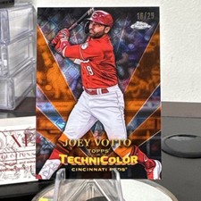 2023 Topps Chrome LOGOFRACTOR Technicolor Joey Votto TT-3 Orange /25 Reds 🔥💎🔥