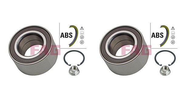 FAG 2X Radnabe Radlagersatz Vorne FüR Ford Fiesta VI Ecosport Mazda 2 HF HJ JK-image