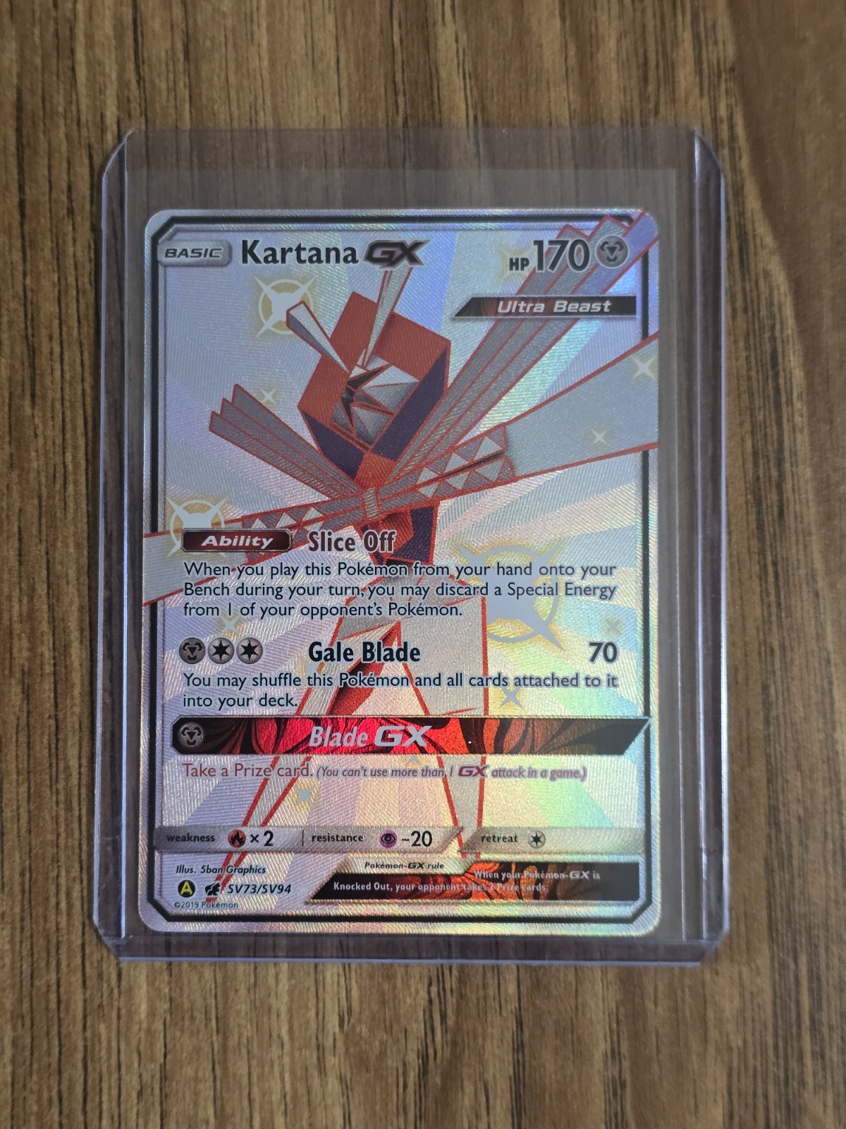 Kartana GX - SV73/SV94 - Shiny Vault Pokemon Card
