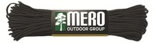 Mero 550 Paracord 100 ft 550 lb Black Nylon 7 Strand Survival Cord
