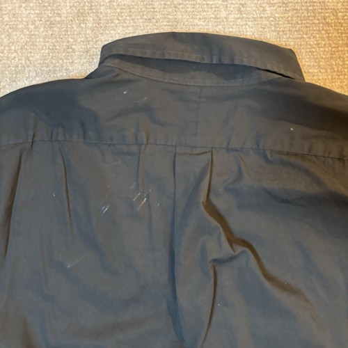 Polo Ralph Lauren Solid Black Men’s XXL Button Down Shirt Purple Pony EUC - Picture 7 of 9