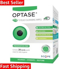 TTO Eyelid Cleansing Wipes   20 Individually Wrapped Tea Tree Oil Formulas