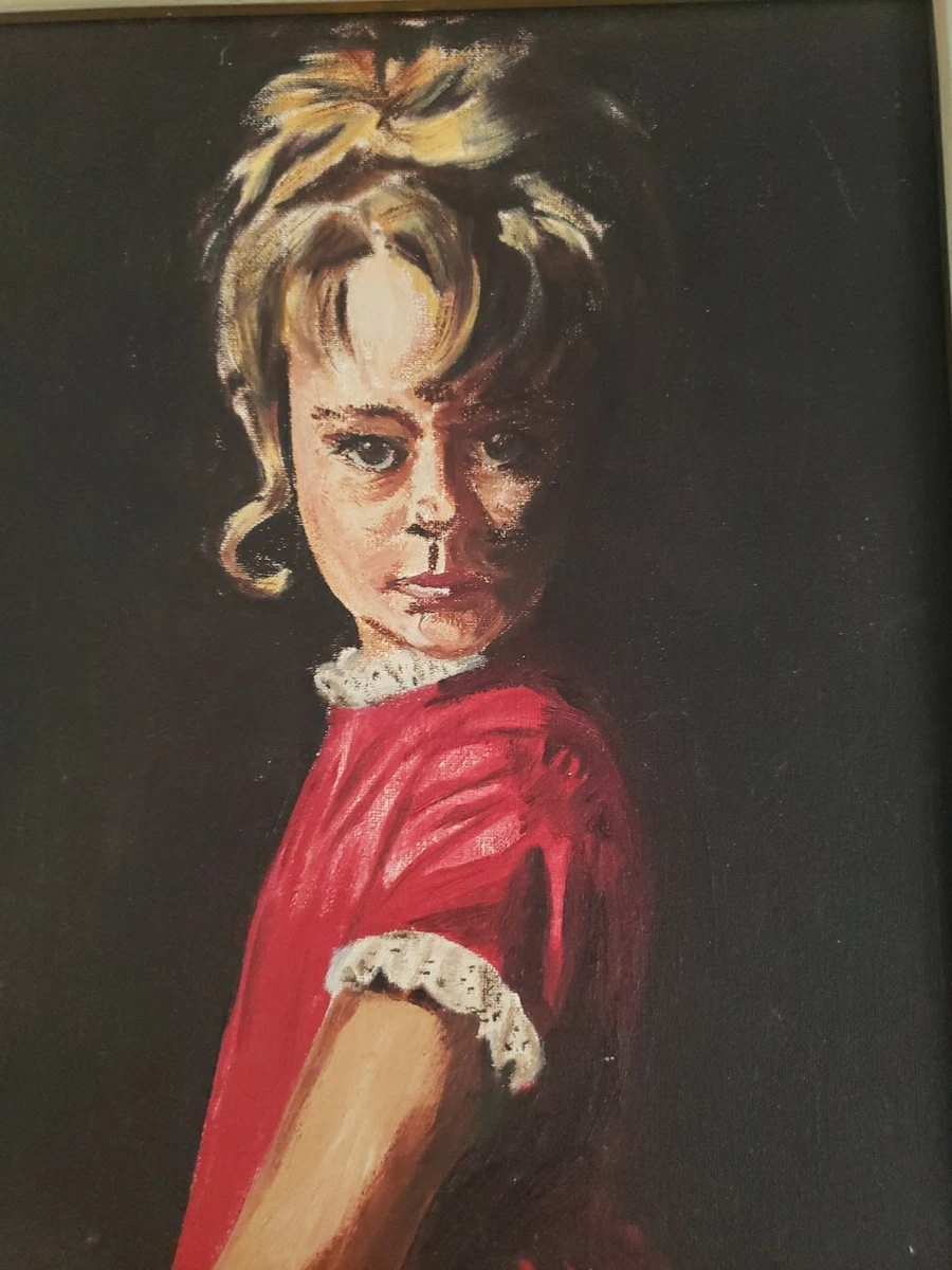 Vintage Girl Painting for sale | eBay