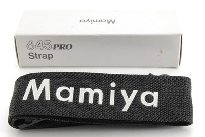 [UNUSED w/ Lugs] Original Mamiya Schultergurt Für 645 Pro TL M645 Super Schwarz