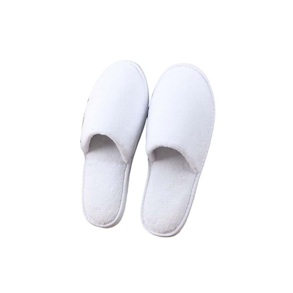 SAOLA 1 3 paia di scarpe relax per ospiti spa hotel punta chiusa corallo velluto: