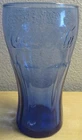 vintage Coca Cola Coke BLUE glass thick looks new without any flaws 80's/90's