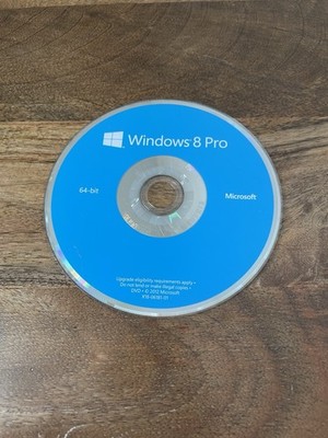 Windows 8 and Pro, 64 bit Backup Disc - NO KEY - MEDIA ONLY