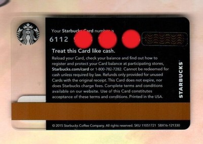 STARBUCKS Class Logo, Gold on Black ( 2015 ) Gift Card ( $0 ) | eBay