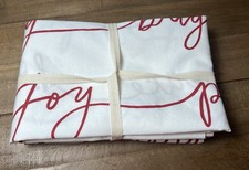 Pottery Barn Sentiment Percale Standard Pillowcases 2