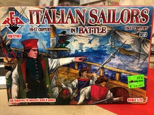 Red Box 107 1/72 scale Italian Sailors in Battle 16-17c set 3 plastic figures