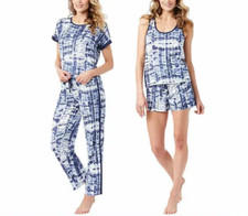 Lucky Brand Women's 4-Piece Pajama Set Blue Size Medium NWT