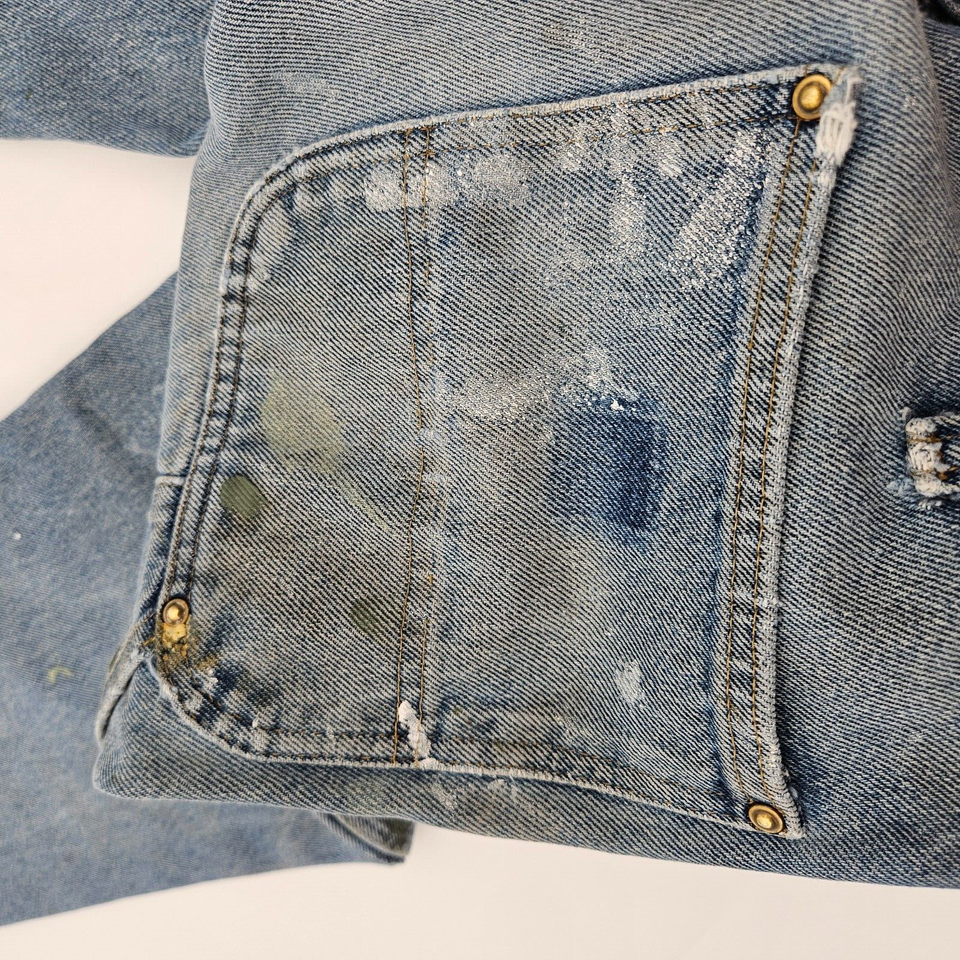 Carhartt Double Knee Work Jeans Mens 32 x 34 Relaxed Fit Grunge Holes