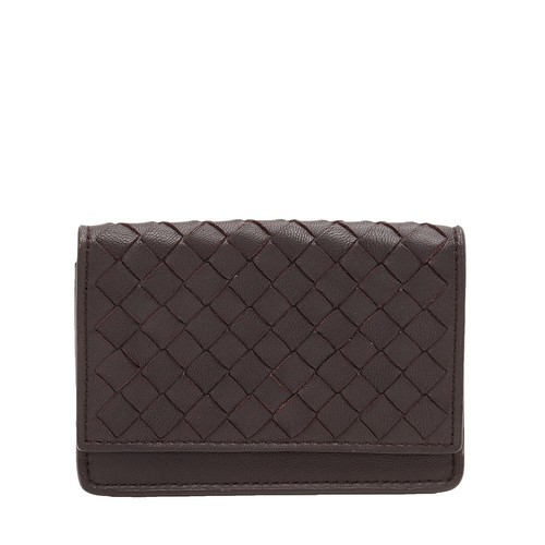 【大注目】BOTTEGA VENETA◆カーフレザー ロング タグホルダー Bottega Veneta Marco Polo Leather Bordeaux 573431 Round