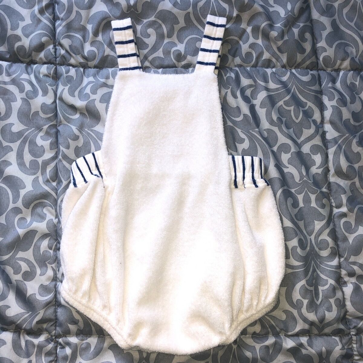 VINTAGE* Baby Dior. Rare Dior overall one-piece. Sail boats VINTAGE* Baby Dior. Rare Dior overall one-piece. Sail boats