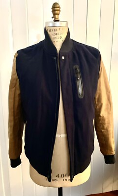 Men's Nike Sportswear NSW Wool Destroyer Varsity Jacket Sz Large 415101-071