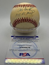 Jeff Burroughs 1974 AL MVP Rangers Signed Autograph OMLB Baseball PSA DNA *79