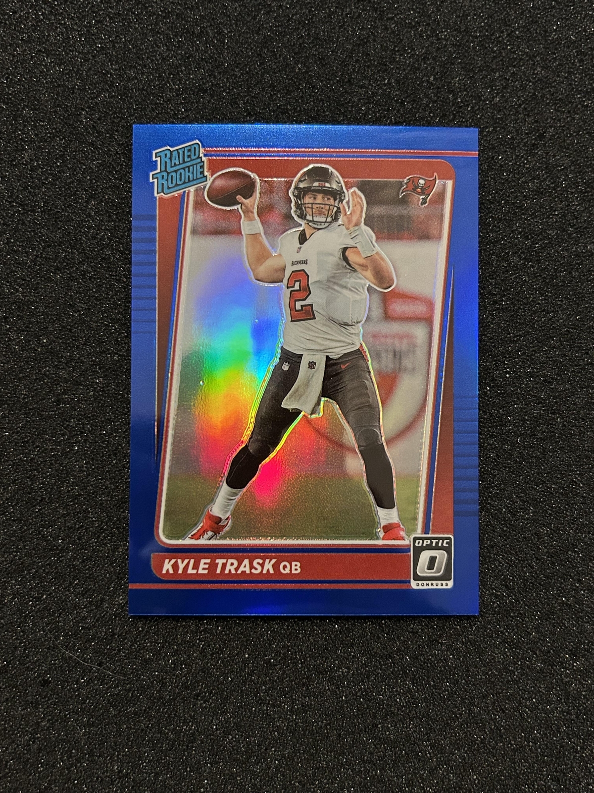 2021 Kyle Trask Optic Blue #/179 #209 Rookie Tampa Bay Buccaneers