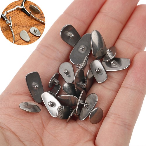 1pair Nasenpads Titan Teardrop Screw-In für Eyeglass Anti Slip Retainer