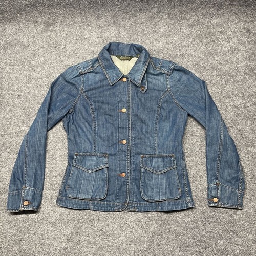 Eddie Bauer Womens Jean Jacket Blue 