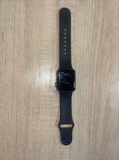 Apple Watch Series 3 38 mm Gray Aluminum Case with Black Aluminium Band...